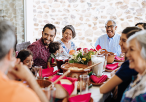 Family gathering in Tucson AZ with senior parents/grandparents.